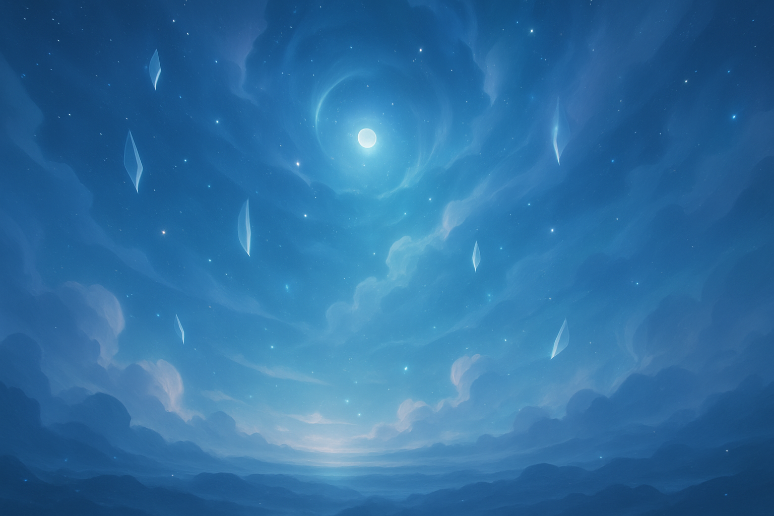 BG Oxalá — ethereal white & light blue