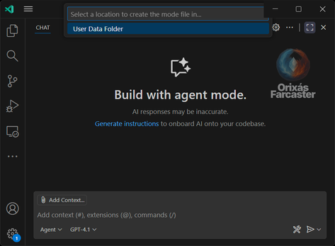 Select User Data Folder